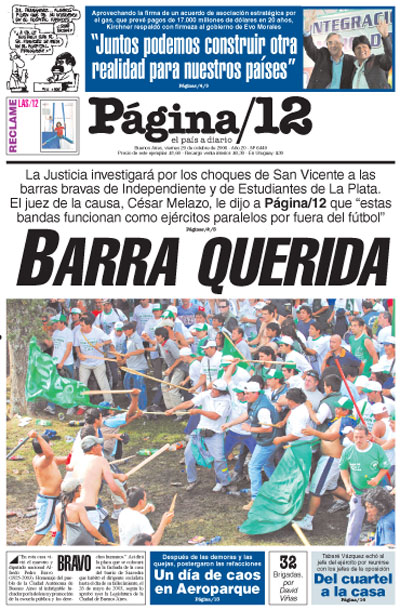 Tapa de la fecha 20-10-2006