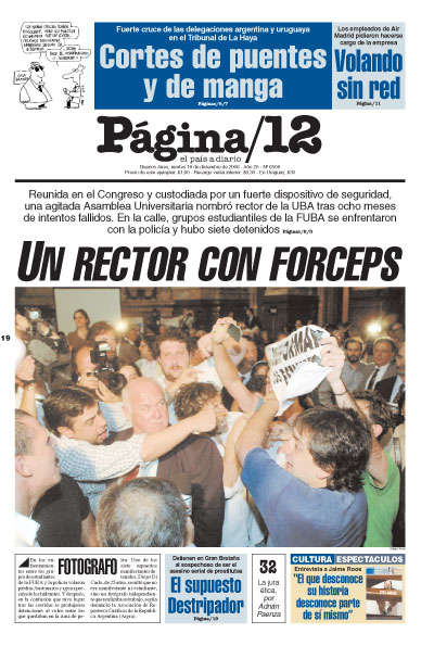 Tapa de la fecha 19-12-2006