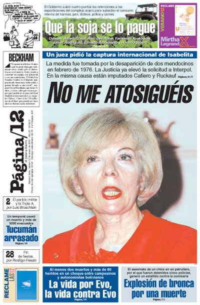 Tapa de la fecha 12-01-2007
