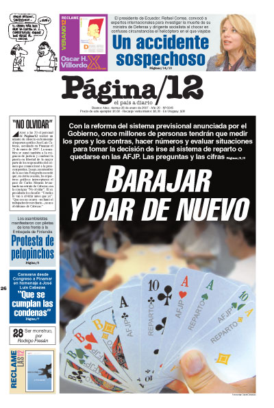 Tapa de la fecha 26-01-2007