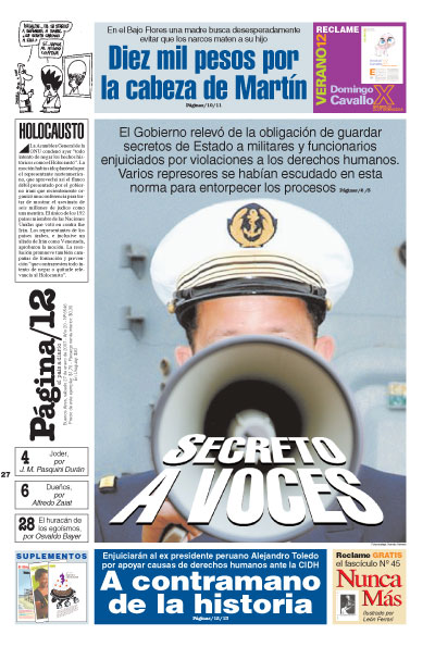 Tapa de la fecha 27-01-2007