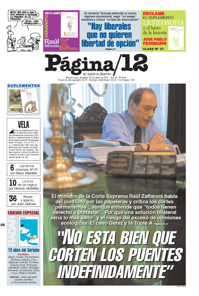 Tapa de la fecha 28-01-2007