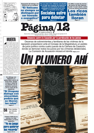 Tapa de la fecha 20-03-2007