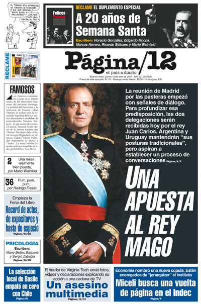 Tapa de la fecha 19-04-2007