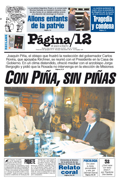 Tapa de la fecha 03-05-2007