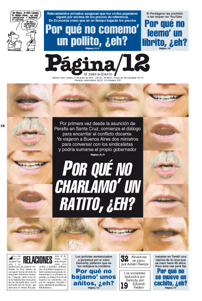 Tapa de la fecha 15-05-2007