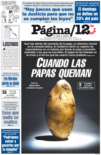 Tapa de la fecha 31-08-2007