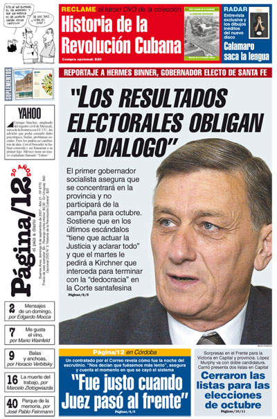 Tapa de la fecha 09-09-2007
