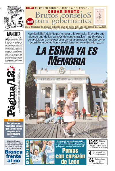 Tapa de la fecha 01-10-2007