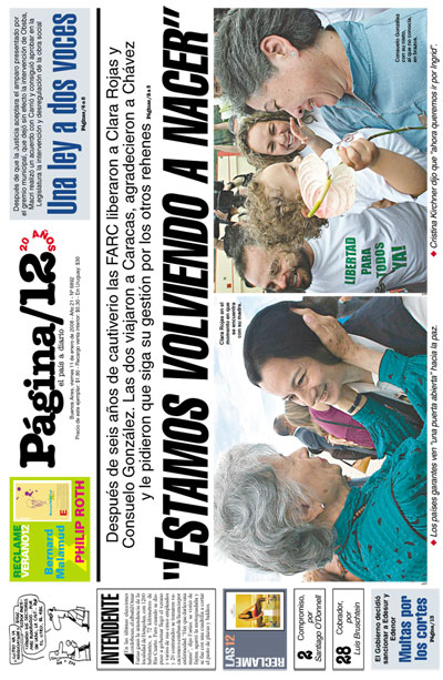 Tapa de la fecha 11-01-2008