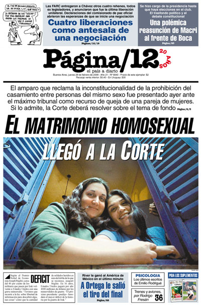 Tapa de la fecha 28-02-2008