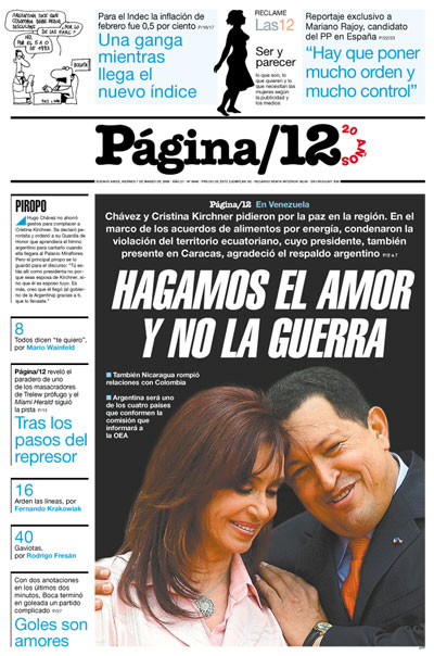 Tapa de la fecha 07-03-2008