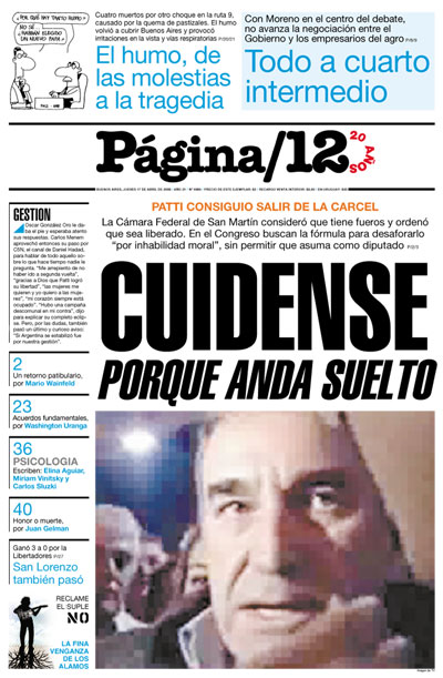 Tapa de la fecha 17-04-2008