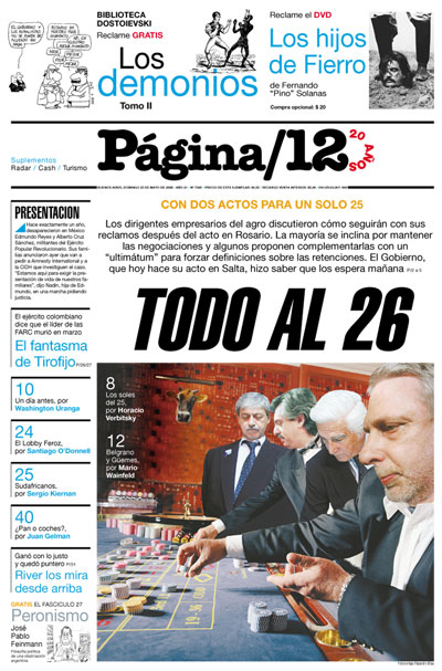 Tapa de la fecha 25-05-2008