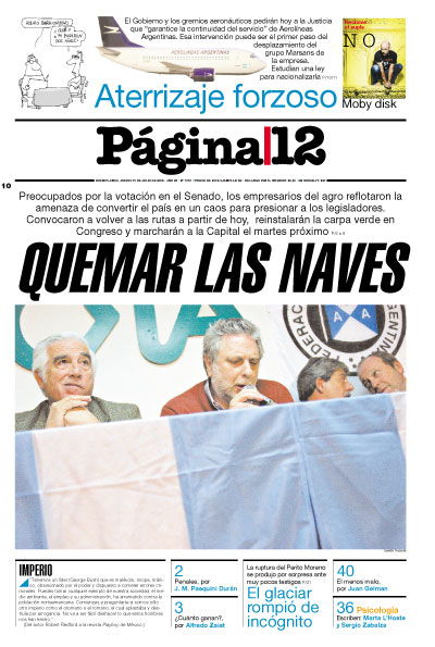 Tapa de la fecha 10-07-2008