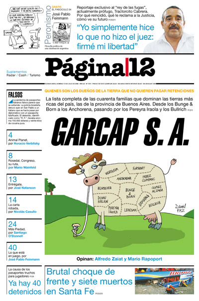 Tapa de la fecha 13-07-2008