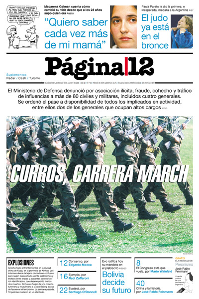 Tapa de la fecha 10-08-2008