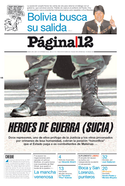 Tapa de la fecha 15-09-2008