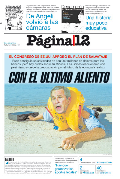 Tapa de la fecha 04-10-2008