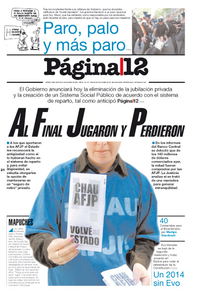 Tapa de la fecha 21-10-2008