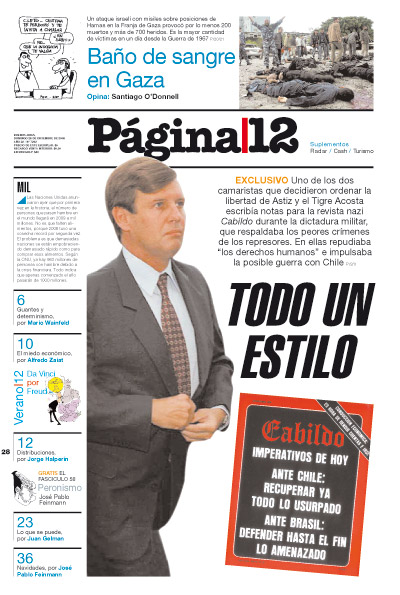 Tapa de la fecha 28-12-2008