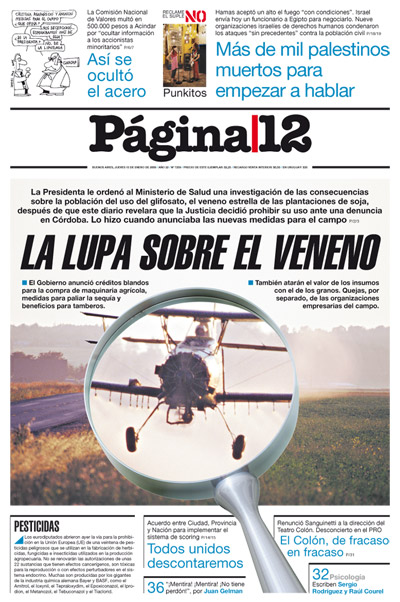 Tapa de la fecha 15-01-2009