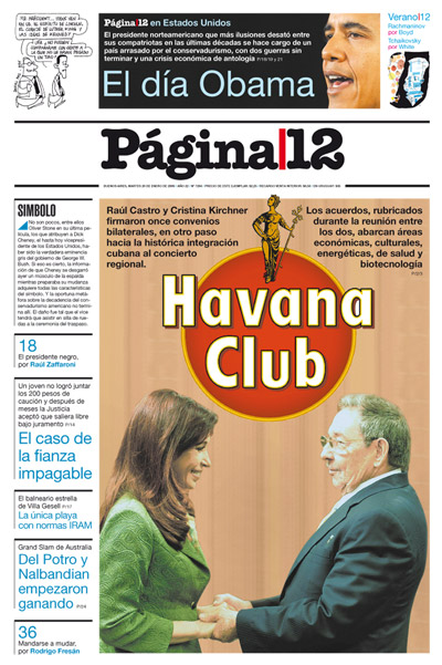 Tapa de la fecha 20-01-2009