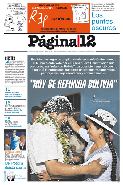 Tapa de la fecha 26-01-2009