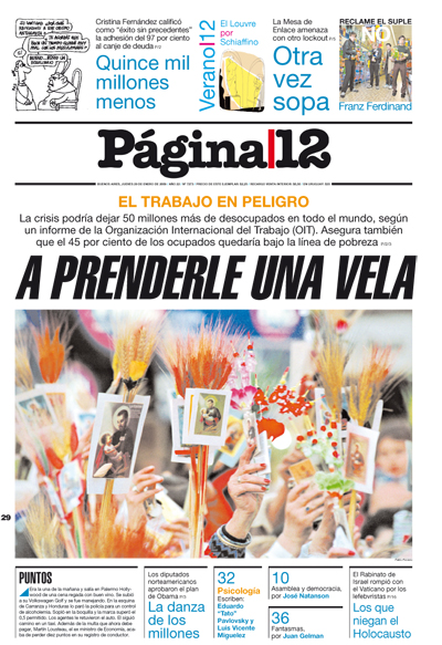 Tapa de la fecha 29-01-2009