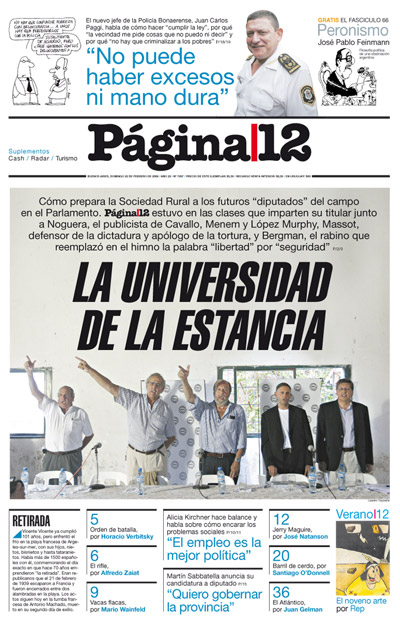 Tapa de la fecha 22-02-2009