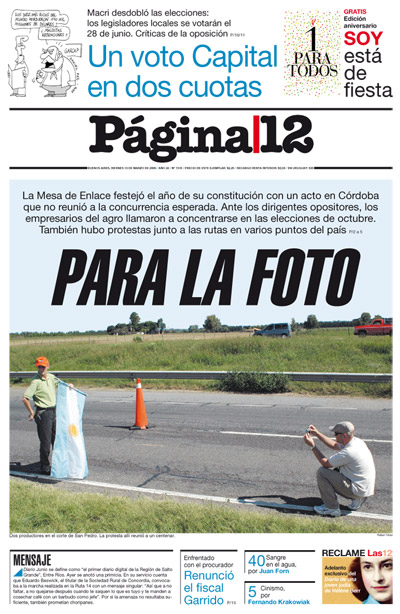 Tapa de la fecha 13-03-2009