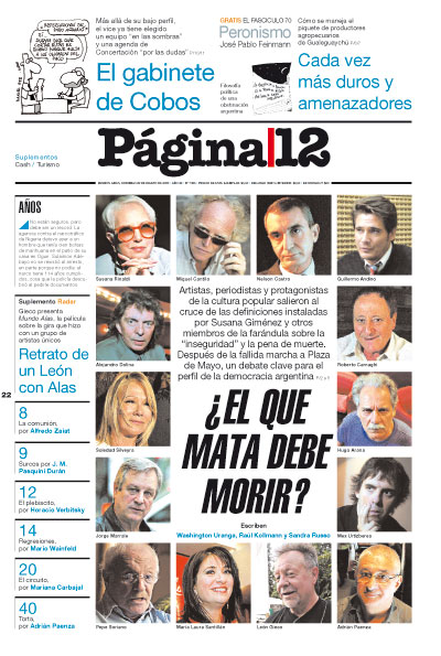 Tapa de la fecha 22-03-2009