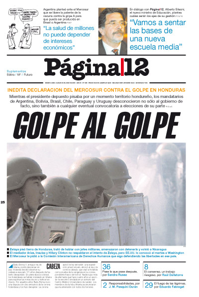 Tapa de la fecha 25-07-2009