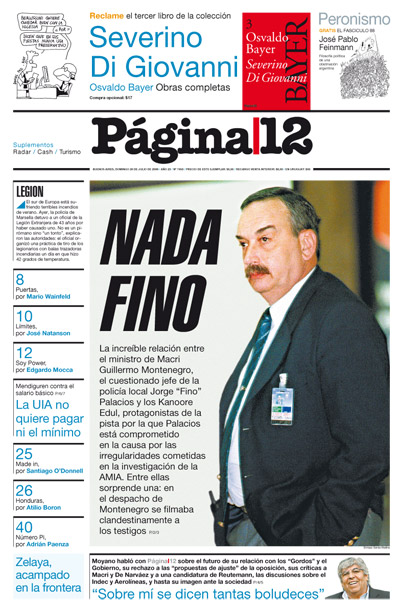 Tapa de la fecha 26-07-2009