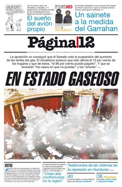 Tapa de la fecha 06-08-2009