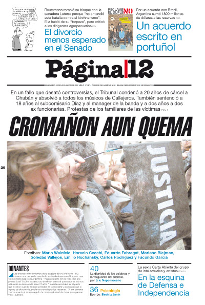 Tapa de la fecha 20-08-2009