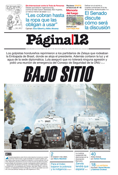 Tapa de la fecha 23-09-2009