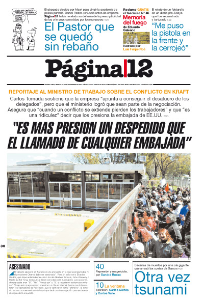 Tapa de la fecha 30-09-2009