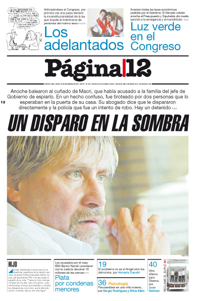 Tapa de la fecha 12-11-2009