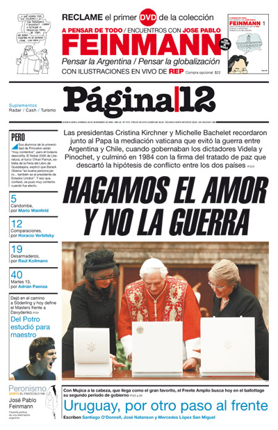 Tapa de la fecha 29-11-2009