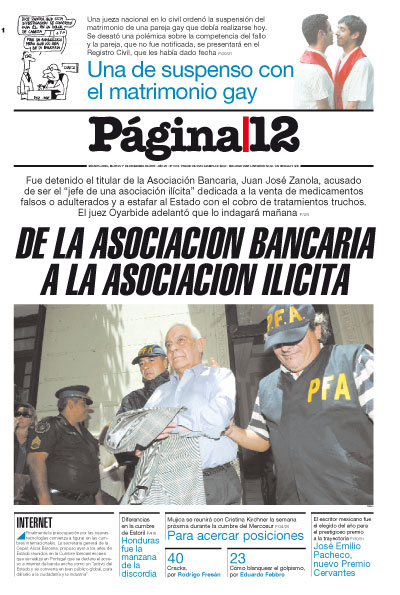 Tapa de la fecha 01-12-2009
