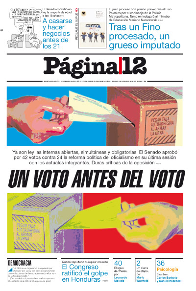 Tapa de la fecha 03-12-2009