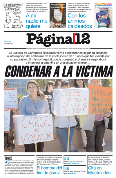 Tapa de la fecha 26-02-2010