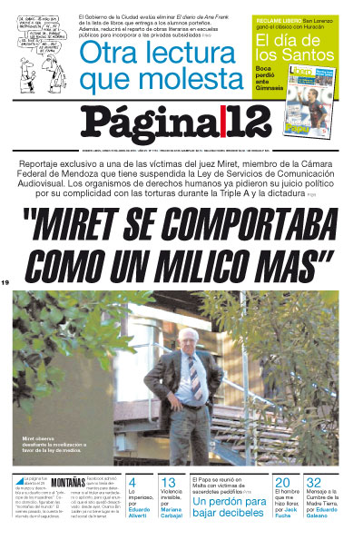 Tapa de la fecha 19-04-2010