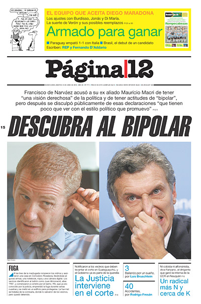 Tapa de la fecha 15-06-2010