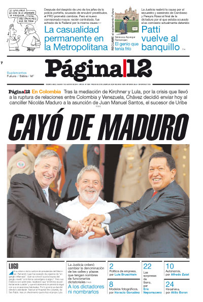 Tapa de la fecha 07-08-2010