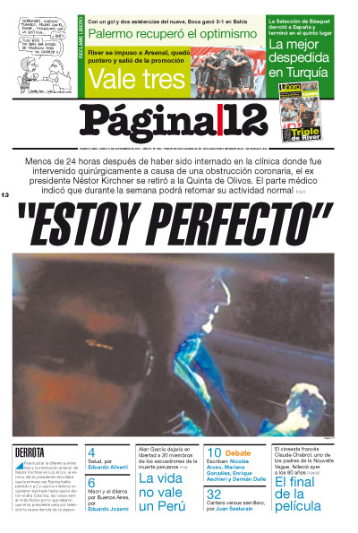 Tapa de la fecha 13-09-2010