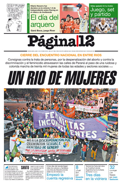 Tapa de la fecha 11-10-2010