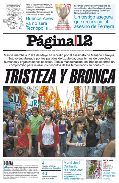 Tapa de la fecha 22-10-2010