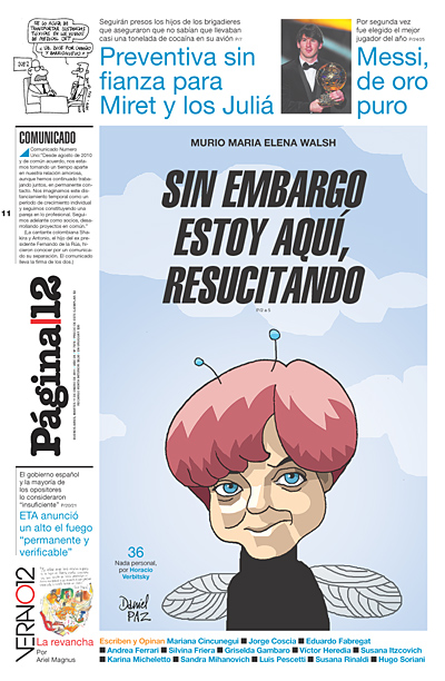 Tapa de la fecha 11-01-2011